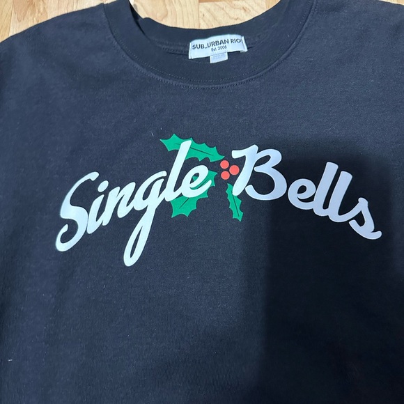 Sub_Urban Riot Single Bells Graphic Sweatshirt Christmas Holiday Sweatshirt - Picture 7 of 14